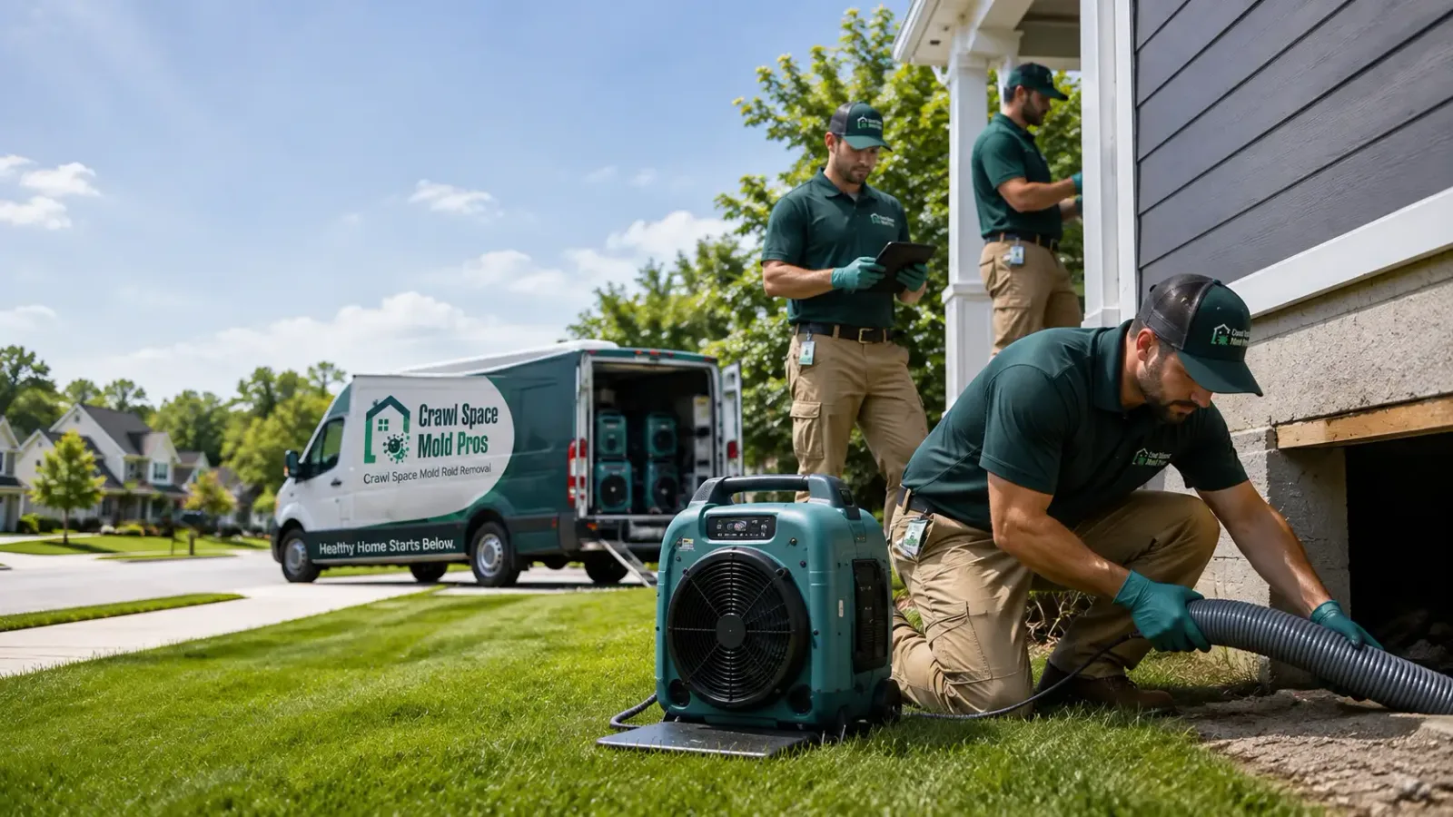 Crawl Space Mold Removal in New Salem, ND